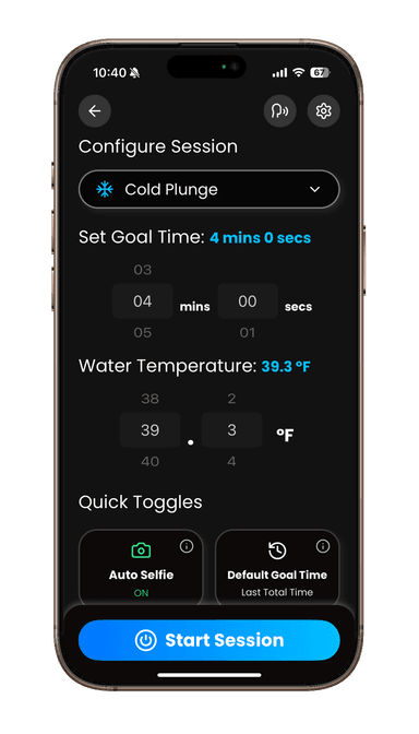 Record Setup Interface