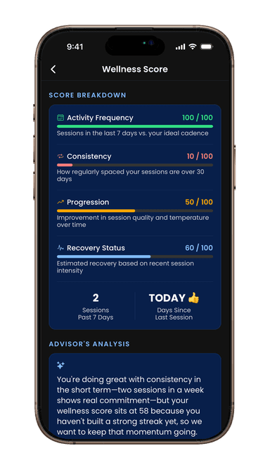 Daily wellness score